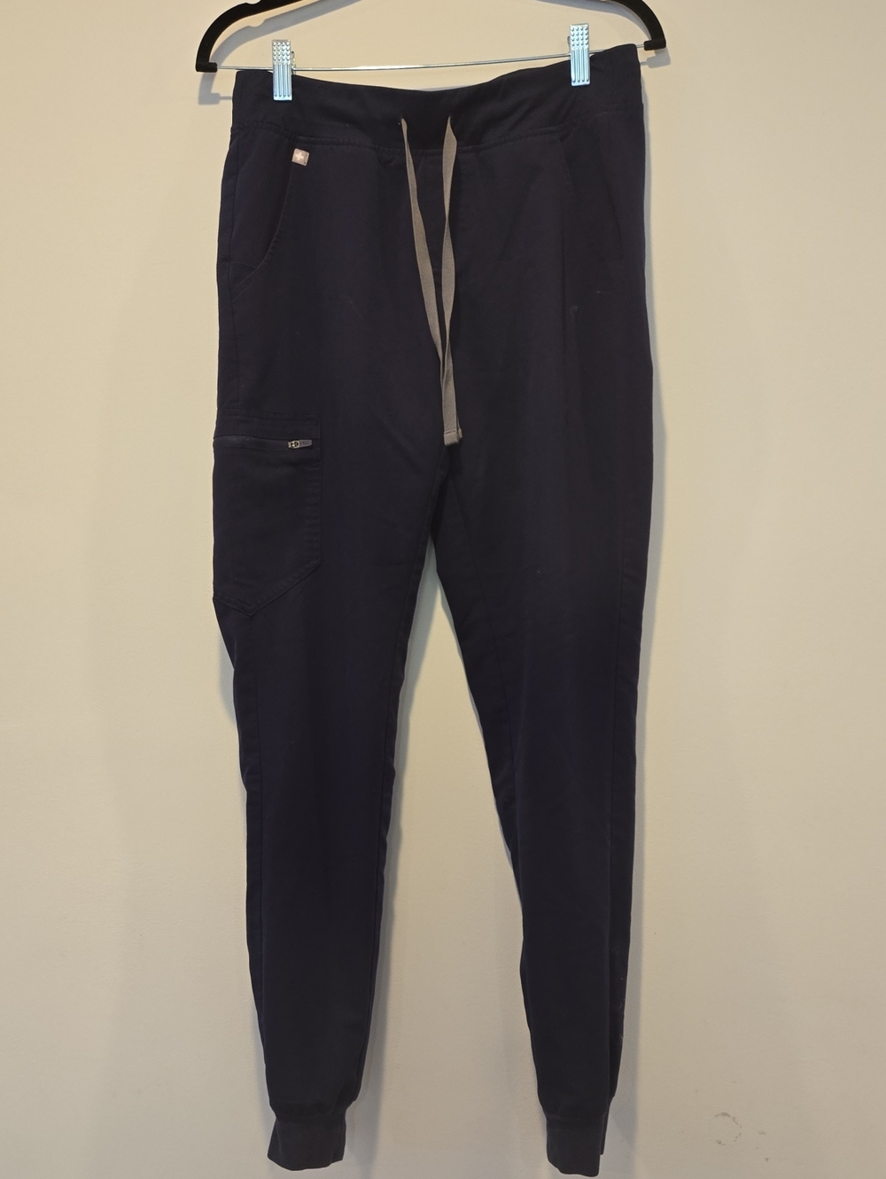 FIGS Zamora High Waisted Jogger Scrub Pants Navy Size Small Tall